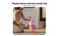 Coral-Tinted Goose Hoodie Modern Rhythm Design Porch Goose Costume Funny Design Figurine Clothing for Holiday Enthusiasts, Garden Decorators, Outdoor
