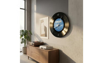 Decorative Vinyl Disc Clock Easy to Hang Retro Wall Clock Fully Assembled Decor Piece