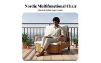 Foldable Design Fold-extendable Single Lounger twofoldUse Sleeper Chair Space-Saving transformable Seating Multi-Functional for Apartment Dwellers, Office Workers, Students, Small Spaces, Living Room, Bedroom