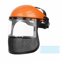 Wire Mesh Face Guard Clear Vision Mower Face Guard Lightweight Hard Hat with Mesh Visor for Gardening