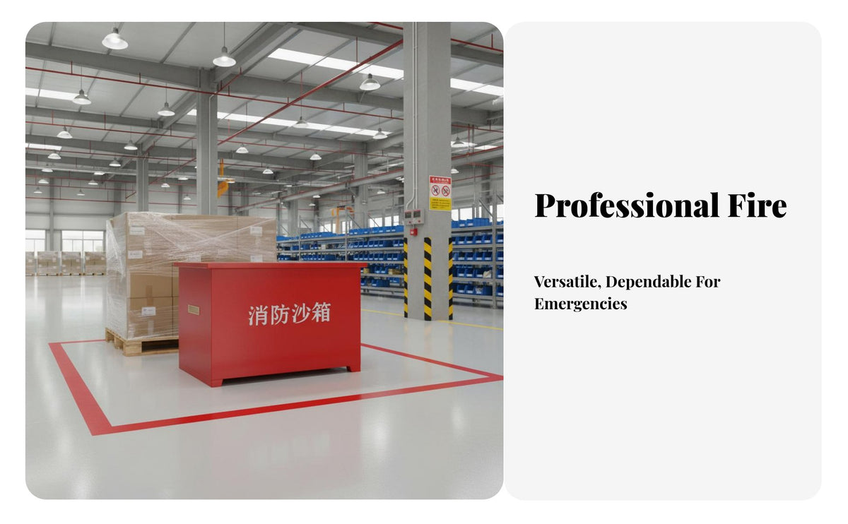 Fire Sandbox Large Capacity Fire Sand Storage Box Thickened Steel Plate for Warehouse Managers, Business Owners, Factories, Warehouses, Public Places