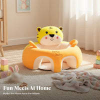 Anti-Fall Design Inflatable infant Training Seat with Radish Toy Soft and Comfortable Infant assist Chair Skingentle for Infants, young children, Parents, Sitting training Feeding, Nursery, Playroom