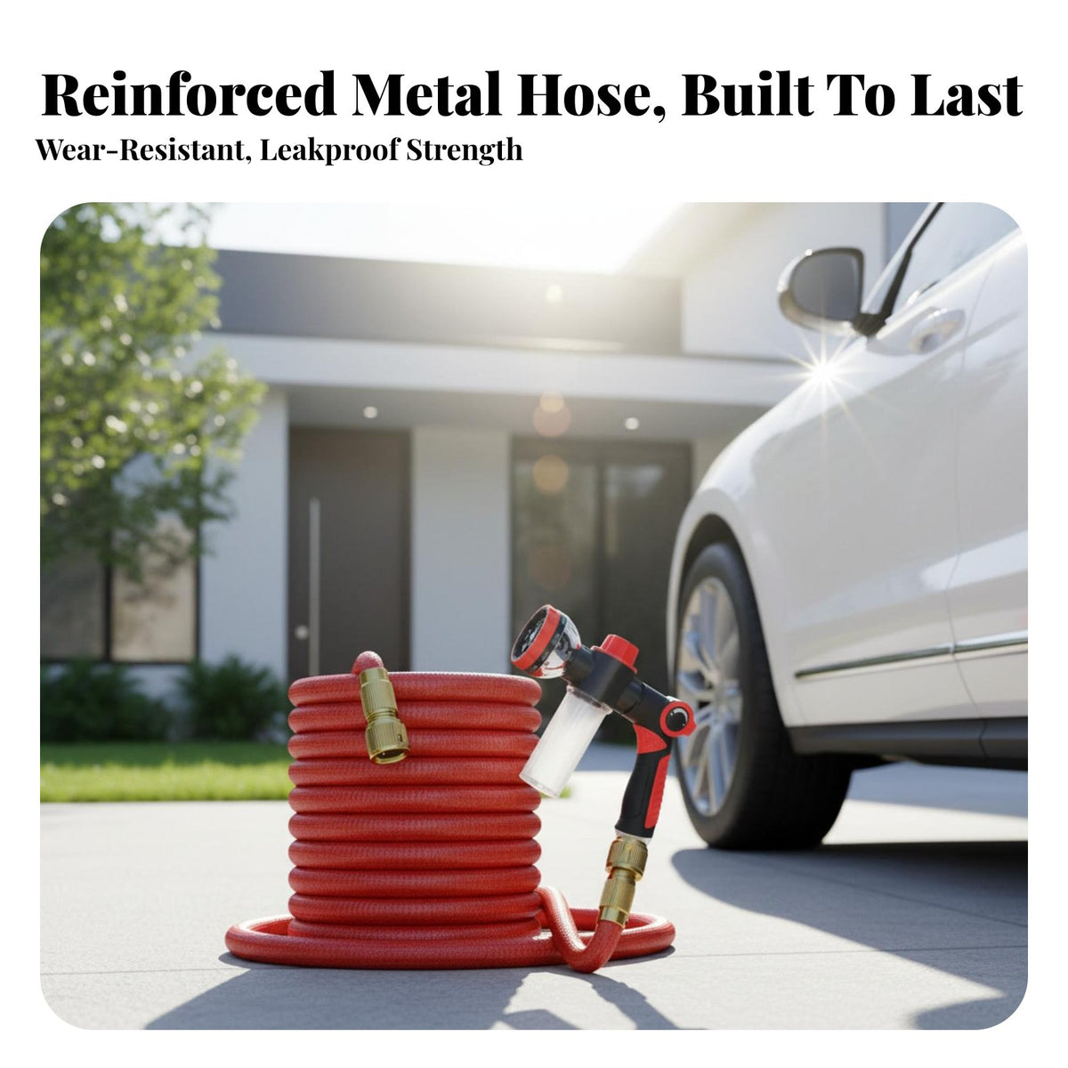 High Pressure Water Leak-Resistant Car Wash Spray Nozzle Set Construction High Pressure Hose Nozzle for Gardening