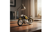 Alloy Motorcycle Model Interactive Retro Motorcycle Model Mini for Adults, Office