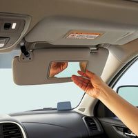 Gray Car Sun Visor with Mirror Replacement Car Sun Visor Easy Installation Automotive Part High Quality for Commuters