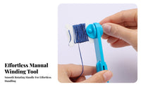 Embroidery Thread Winder Prevents Tangling Embroidery Thread Winder Kit Easy to Use for Embroiderers, Crafters