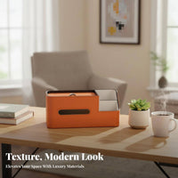 Multifunctional Tissue Box Organizer Modern Design Desktop Organizer Box