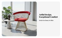 Artistic Design Asymmetrical Ribbon Seat designer-influenced accent Chair Italian influenced Living Room Seating Irregular Shape for Interior Designers, Business Owners, Reception Area, Hotel Lobby, study niche, Bedroom