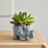Elephant Planter Decorative Elephant Flowerpot Whimsical Cute for Gardeners, Windowsill, Desk