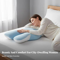 Skin-Friendly Butterfly Shaped Beauty Pillow Breathable Material Butterfly Shaped Pillow Machine Washable Cover for Sleeping, Bedroom