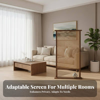 Modern Minimalist design Freestanding Woven Partition Foldable Design Room Divider Semi-Private Privacy Screen long-lasting for closed office Managers, Content Creators, Entrance Hall, Studio Apartment, Restaurant, virtual Conferencing
