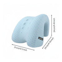 Multifunctional Memory Foam Desk Pillow Ergonomic Office Chair Headrest Pillow Breathable Textile Chair Neck Support for Students