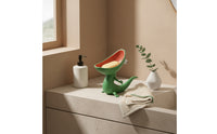 3D-Printed Lizard Soap Holder Novelty Lizard Holder with Drainage Quirky Soap Dish with Drain Hole Decorative for Homeowners, Bathroom, Entryway, Desk