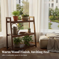 Multi-Tier Plant Stand Space-Saving Flower Rack High and Low Shelves for Desktop