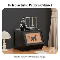 Dustproof Modular Display Cabinet Large Capacity Flip-Door Display Shelf Strong Load-Bearing for Students, Parents, Bedroom, Office, Hallway