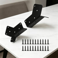 2 Pieces Angled Brackets Rust-Resistant Angle Support Bracket Coated Post and Beam Connectors for Construction