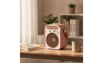 Rechargeable Desktop Fan with Humidifier Compact Portable Air Cooler Cordless Mist Fan Lightweight for Office Workers, Students, Desk, Bedside Table
