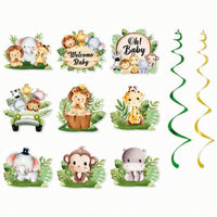 Hanging Spiral Decorations with Single Swirls DIY for Nursery, Baby