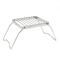 Foldable Cooktop Stand Slatted Top Stainless Steel Cooktop Stand Crossing Pot Holder Compact Heat-Resistant