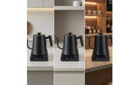 Electric Gooseneck Kettle Exact Temperature Control Gooseneck Electric Kettle Appliance Built-in Timer Stainless Steel