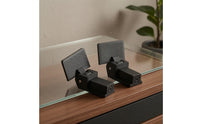 2 Pieces Matte Black Dust Cover Hinge Pivoting Turntable Player Cover Hinge