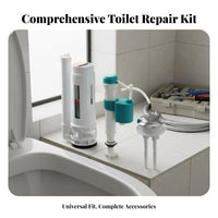 Easy Installation Toilet Fill and Flush Valve Kit Adjustable Height Universal Toilet Reservoir Repair Kit Resistant Plumbing Supplies for Homeowners, DIY Enthusiasts, Property Managers, Bathroom, Home Improvement, Restroom, Residential Properties