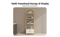 Cosmetic Display Rack Large Capacity Multi-Tier Etagere Versatile Use Arched Display Shelf for Cosmetic Experts, Retailers, Retail Store, Boutique