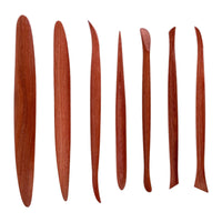 7 Pieces Clay Sculpting Tools Comfortable Wooden Clay Sculpting Tools Lightweight Wooden Modeling Sticks for Art Class