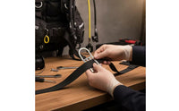 Stainless Steel D-Loop Buckle Heavy Duty Diving D-Loop Long-Lasting Stainless Steel Harness Slide Easy Installation for Technical Divers