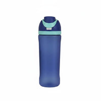 Carrying Handle Plastic Straw Water Bottle Leakproof Drinkware for Students, Travel