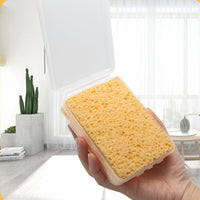 Absorbent Brush Cleaning Sponge with Case Portable Watercolor Brush Cleaner Porous Textured for Artists, Painters, Students, Sketching