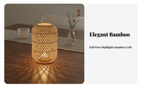 Natural Material Chinese Aesthetic Hanging Light Shade Vintage Look Handmade Bamboo Lantern Artistic Shape Bamboo Woven Lampshade Easy Installation for Interior Designers, Restaurant Owners, Dining Room, Wedding Venue, Guesthouse, Bedroom
