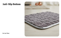 Warm Rectangular soft and velvety pet mat Non-Slip soft and velvety Rectangular Mat Soft pet Bedding adaptable for Dogs, Dog Owners, Small animals, pet carriers, Kennels, Indoors, Floor