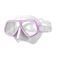 Two-lensLens Diving Mask with Tempered Glass Silicone Diving Mask Adjustable Eyewear Impact-Resistant for Snorkeling