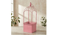Birdcage Planter Rustic Hanging Metal Planter Decorative for Gardeners, Garden, Patio, Balcony