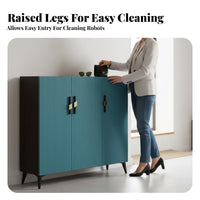 Fluted Door Tipping Cabinet Light Luxury and aesthetic Shoe Organizer Space-Saving Slim outline for Design connoisseurs, Foyer