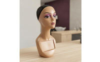 Hairpiece Display Head with Chest Panel Long-Lasting for Hairstylists