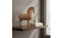 Horse Figurine Distressed Horse Sculpture Handcrafted Ornament for Art Collectors, Living Room, Entryway, Bookshelf