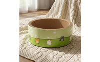 Cat Scratcher Bed Bowl-Shaped Cat Scratching Lounge Cardboard Scratcher Corrugated Cardboard Lounge Bed Recessed for Cats