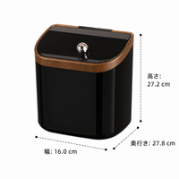 Wall-mounted Trash Can, Stop, Large Capacity 12L+ Dust Box, for Kitchen, Bathroom