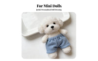 14cm Doll Clothes Easy to Wear BJD Doll Jeans Soft Material BJD Shorts for Kids