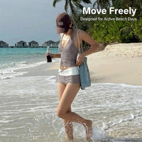 Swimsuit for Girls and Women's Bikini Sets for Water Sports, V-Neck Backless Summer Outfit with Control, High Waist Bottoms in Polyester Spandex