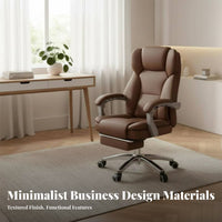 Reclining Function Highspine managerial Chair Padded pad Office Furniture Adjustable Height rotate Seat Ergonomic Design for managerials, Adults, Students, Conference Room, Workstation