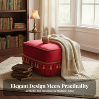 Removable and launderable Round Tufted Floor Pillow timeless Design Round Pouf Seat Thickly Padded Household Seating Soft Texture for Meditators, fitness Practitioners, literature corner, Balcony, Living Room, Meditation Space