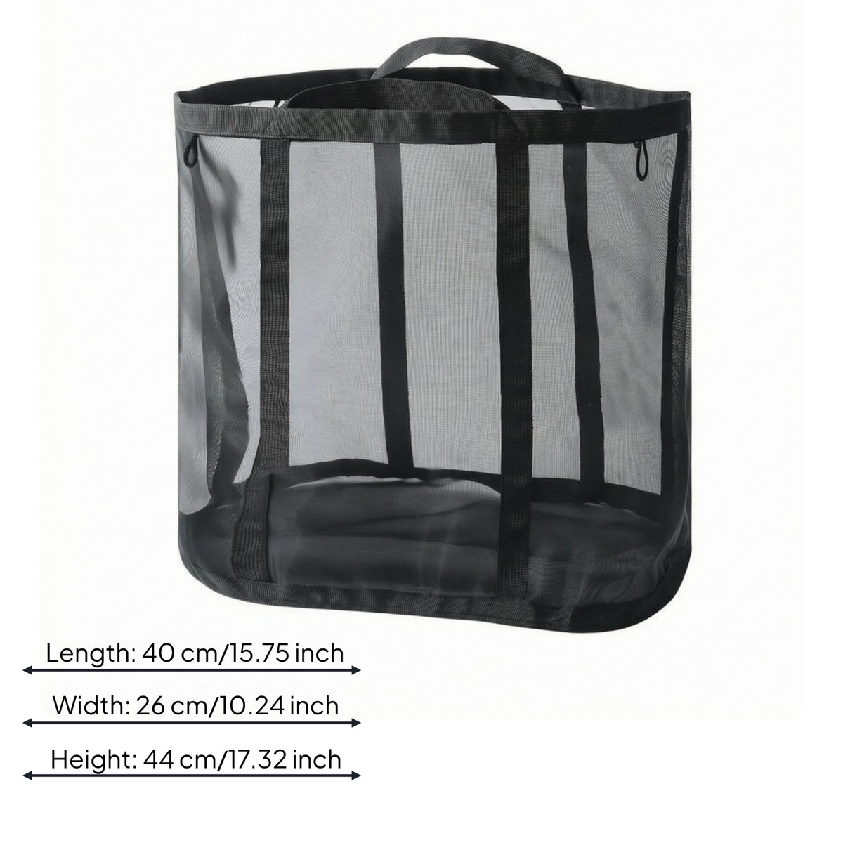 Foldable Laundry Basket Top Handle Portable Clothes Hamper Lightweight