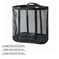 Foldable Laundry Basket Top Handle Portable Clothes Hamper Lightweight
