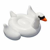 Material Inflatable Swan Raft Heavy Duty Giant Swan Pool Raft Holds Multiple Riders for Adults