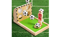 Wooden Tabletop Football Game with Target Board Compact Toy Football Game Competitive Fast-Paced for Playroom