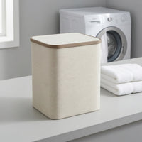 Textile Storage Basket with Lid Dustproof Collapsible Organizer Bin with Lid Foldable Storage Box Stackable Sturdy for Closet