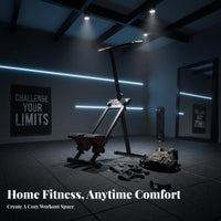 Anti-Slip Pedals Stair Climbing Exercise Machine Space-Saving Home Gym Stair Stepper Stable Triangular Structure Foldable Vertical Climber Low-Effect Cardio for Beginners, Adults, Seniors